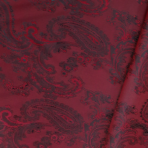 Paisley Lining Red